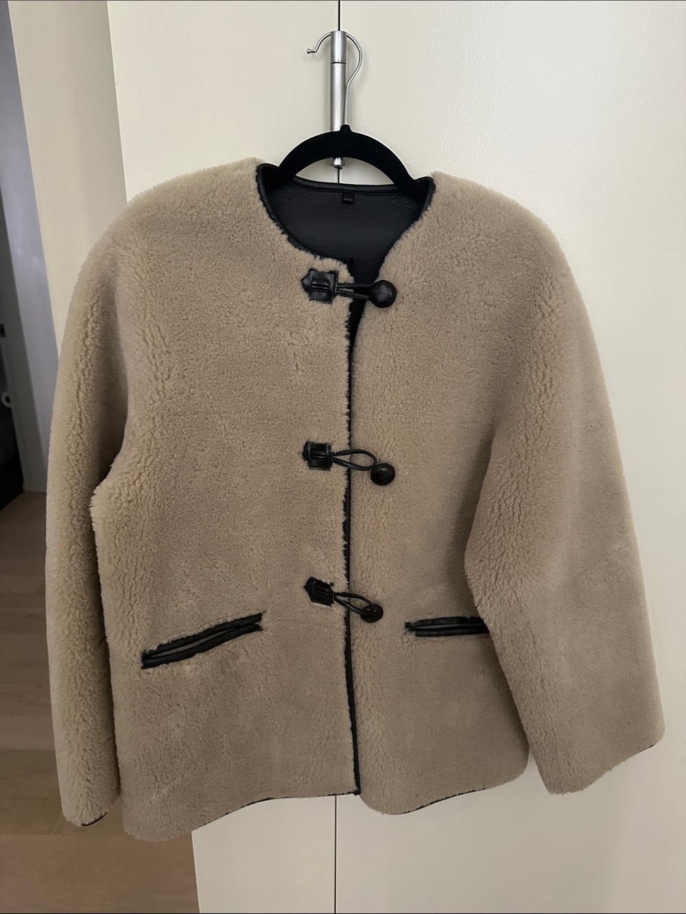 Mango teddy coat- size small, worn 4x